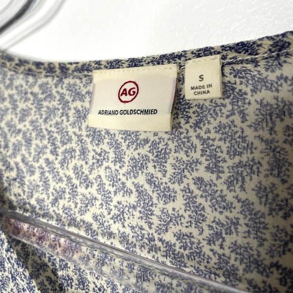AG Adriano Goldschmied | Bijou Blouse in Soft Indigo/Dayglow Floral Small - Picture 2 of 8
